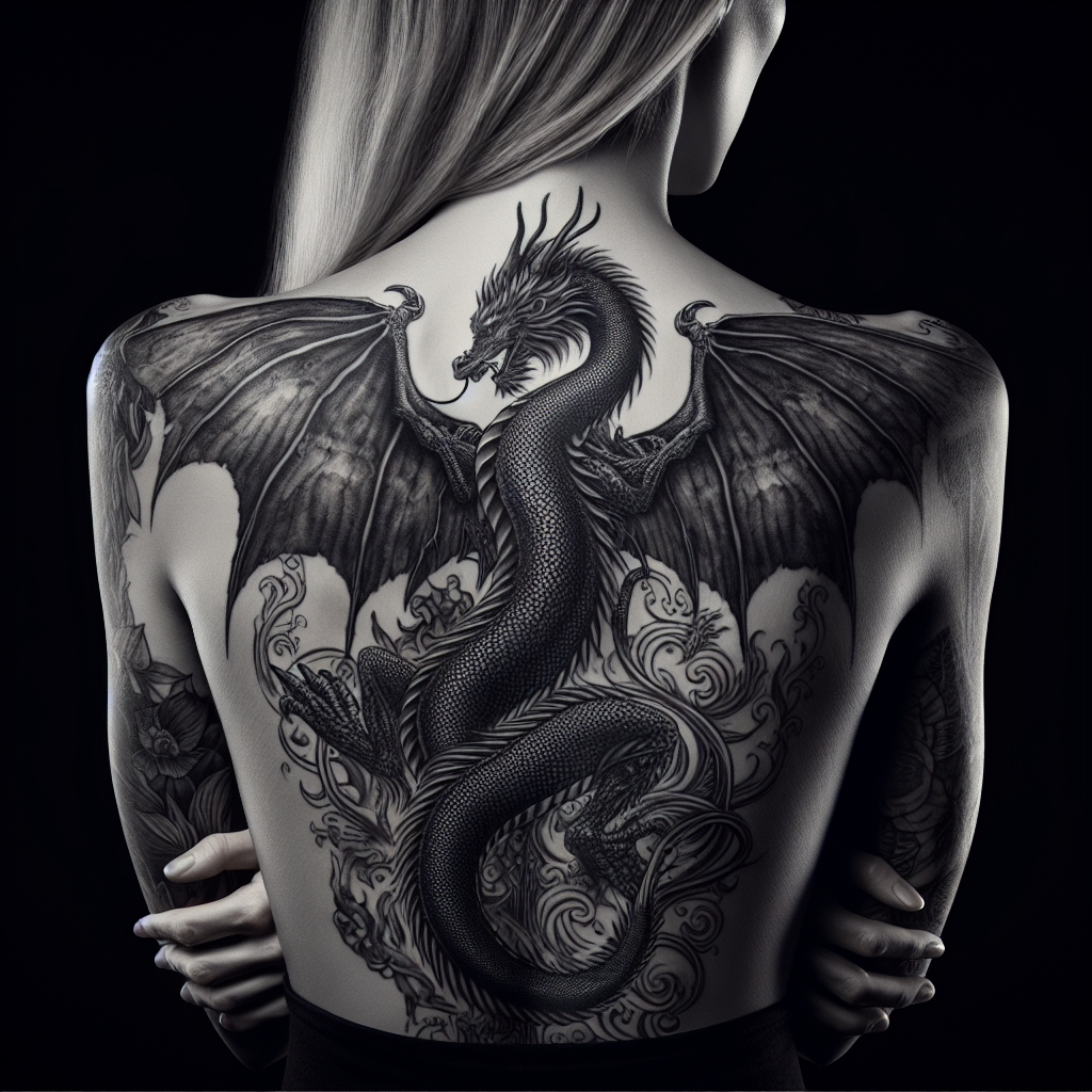 Татуировки дракона на спине у девушек: Искусство, Символизм и Тренды