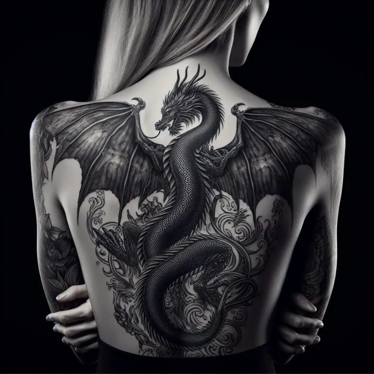 Татуировки дракона на спине у девушек: Искусство, Символизм и Тренды
