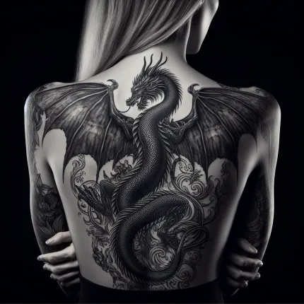 Татуировки дракона на спине у девушек: Искусство, Символизм и Тренды