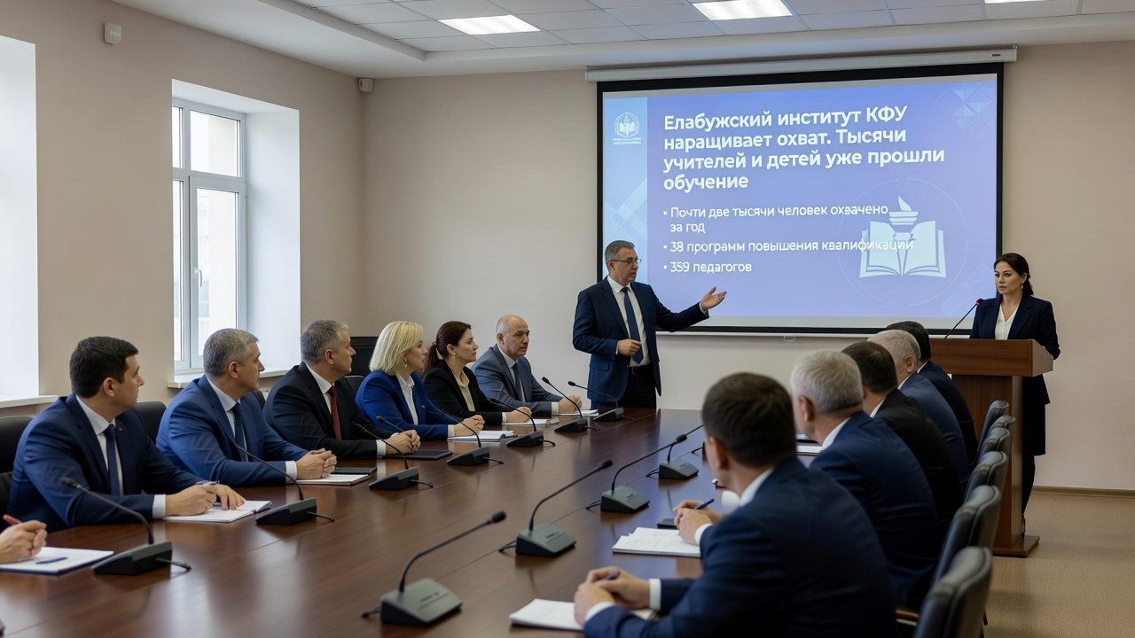 Елабужский институт КФУ наращивает охват. Тысячи учителей и детей уже прошли обучение